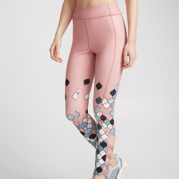 Simons I.FIV5 Pink Patterned Leggings - Picture 1 of 12